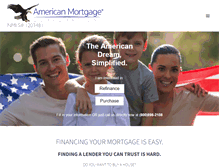 Tablet Screenshot of americanmortgagecorporation.com